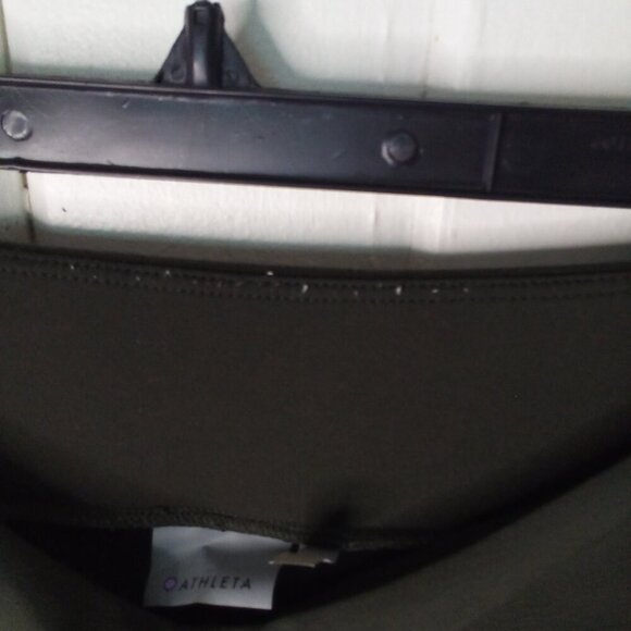 Athleta Pants Women 4 Ankle Cropped Cargo Zip Pockets Active Green - Picture 10 of 15